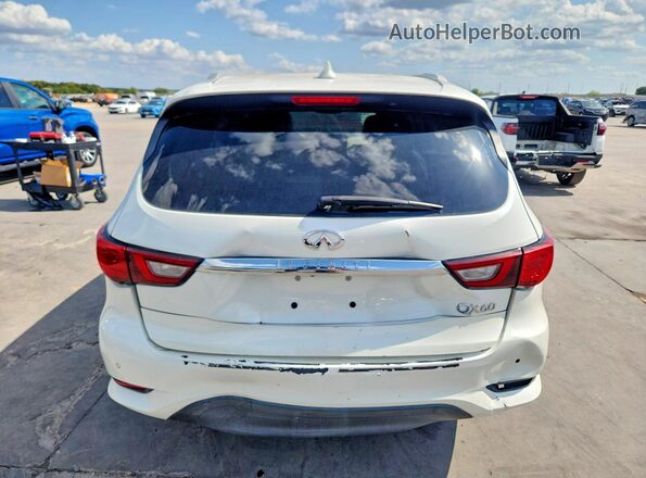 5N1DL0MN4KC520035 2019 INFINITI QX60 White Հետևի տեսք