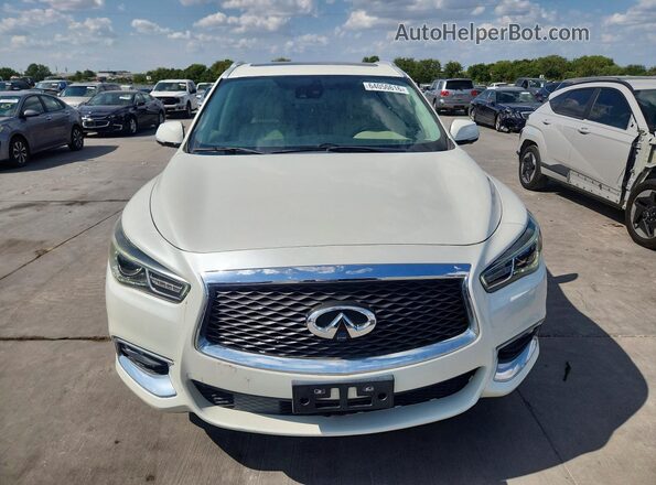 5N1DL0MN4KC520035 2019 INFINITI QX60 White Դիմացի տեսք