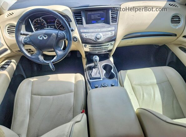 5N1DL0MN4KC520035 2019 INFINITI QX60 White Առջևի վահանակի տեսք