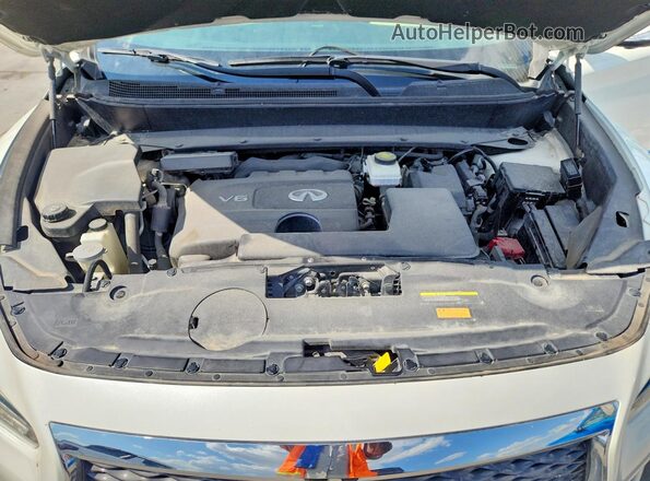 5N1DL0MN4KC520035 2019 INFINITI QX60 White Շարժիչի բաժամունքի տեսք