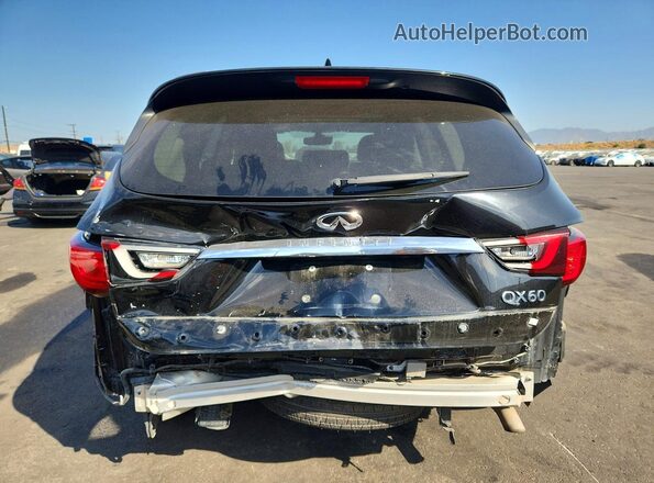 5N1DL0MN4LC522806 2020 INFINITI QX60 Black Вид ззаду