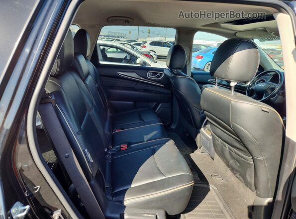 5N1DL0MN4LC522806 2020 INFINITI QX60 Black Вид задньої частини салону