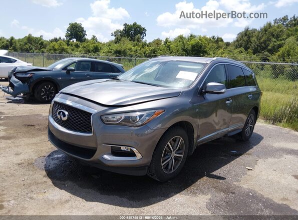 5N1DL0MN5HC524782 2017 INFINITI QX60 Gray Vista tres cuartos delantera izquierda