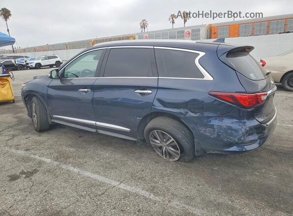 5N1DL0MN5JC507227 2018 INFINITI QX60 Blue Rear left