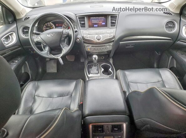 5N1DL0MN5JC507227 2018 INFINITI QX60 Blue Dashboard view
