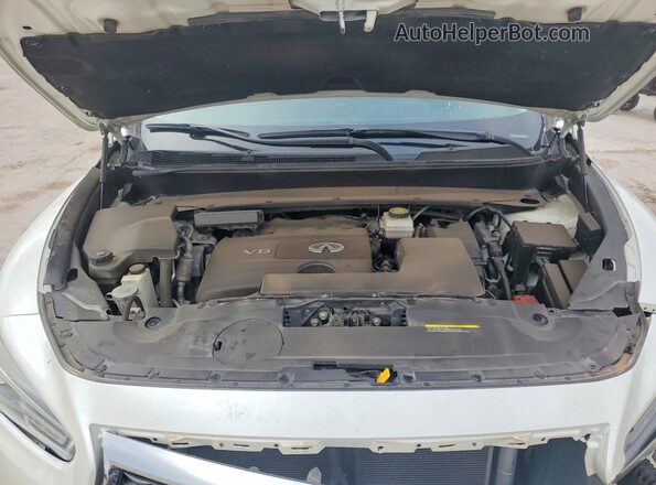 5N1DL0MN5LC543678 2020 INFINITI QX60 White Vista del compartimento del motor