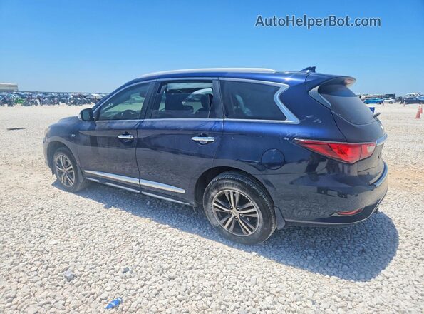 5N1DL0MN6HC504637 2017 INFINITI QX60 Blue Rear left
