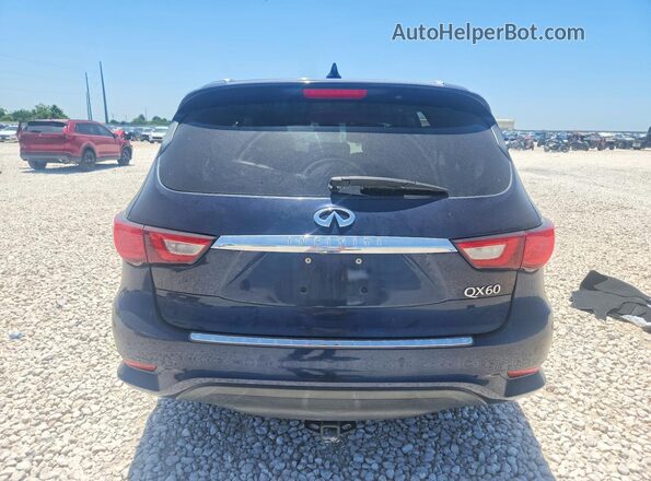 5N1DL0MN6HC504637 2017 INFINITI QX60 Blue Rear view