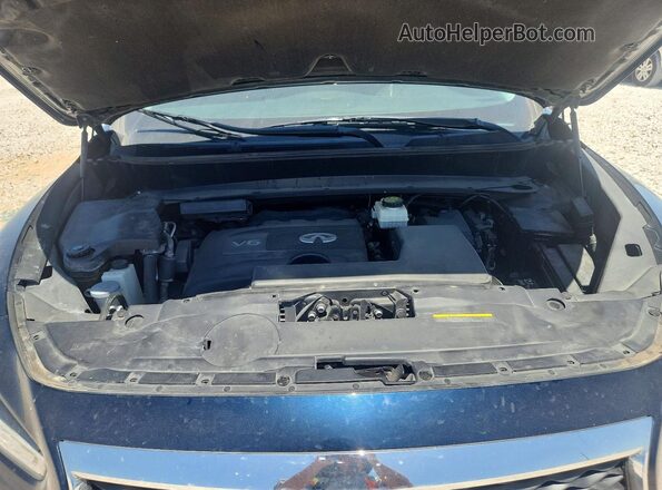 5N1DL0MN6HC504637 2017 INFINITI QX60 Blue Engine compartment view
