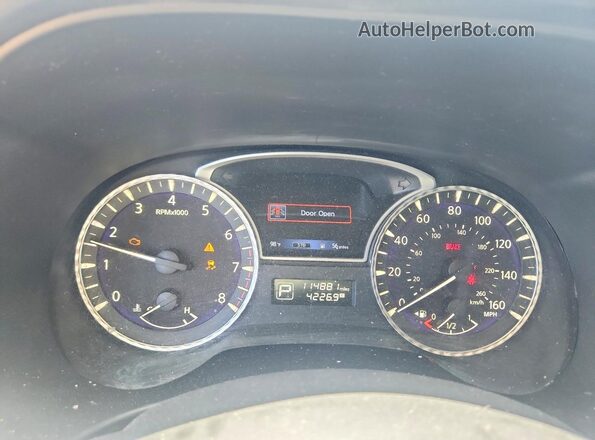 5N1DL0MN6HC504637 2017 INFINITI QX60 Blue Instrument cluster view