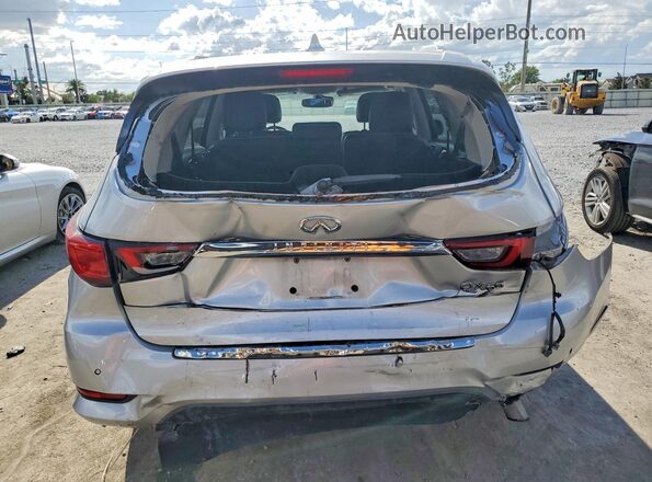 5N1DL0MN6KC505035 2019 INFINITI QX60 Silver Rear view