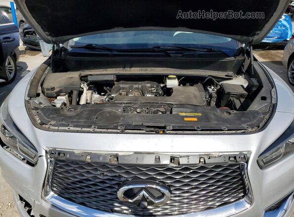 5N1DL0MN6KC505035 2019 INFINITI QX60 Silver Engine compartment view