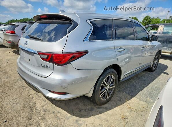5N1DL0MN6KC554817 2019 INFINITI QX60 Silver Հետևի աջ