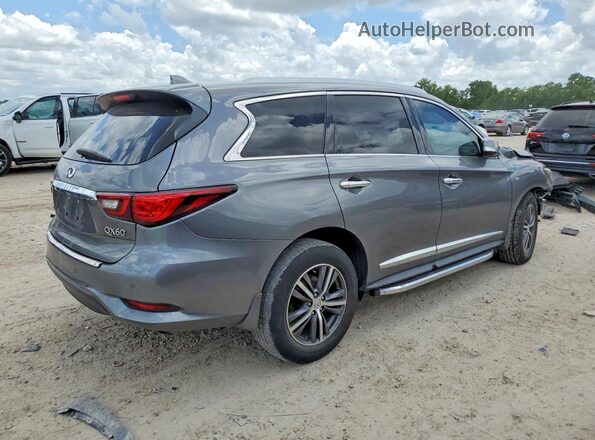 5N1DL0MN6KC557801 2019 INFINITI QX60 Серый Задняя правая четверть