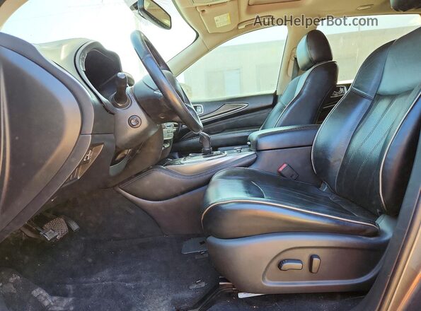 5N1DL0MN7HC552356 2017 INFINITI QX60 Gray წინა სალონის ხედი