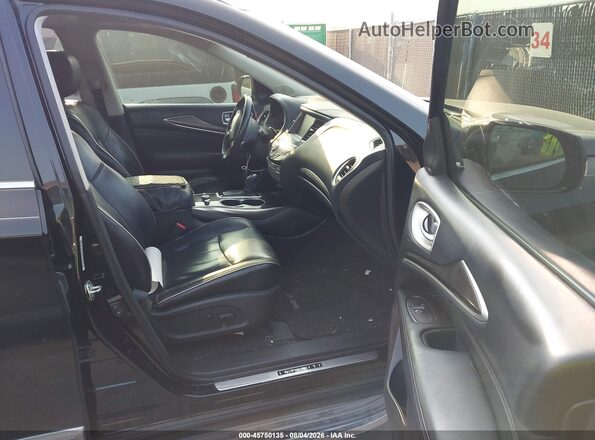 5N1DL0MN7HC554592 2017 INFINITI QX60 Black Front interior view