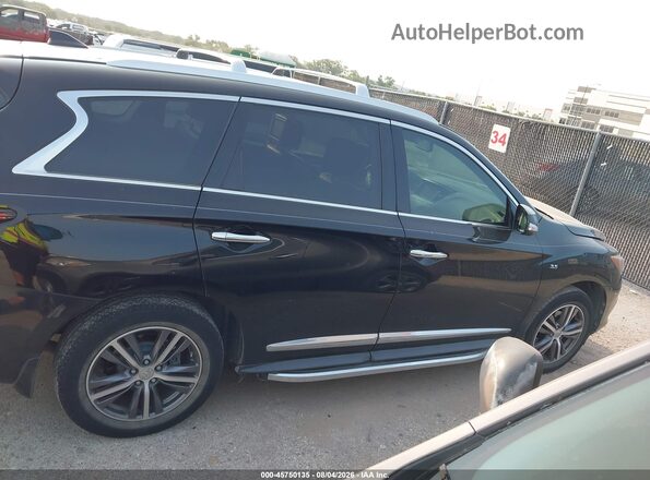 5N1DL0MN7HC554592 2017 INFINITI QX60 Black Rear interior view