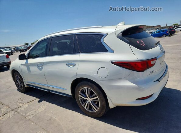 5N1DL0MN7HC555015 2017 INFINITI QX60 White Trasero izquierdo