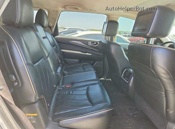 5N1DL0MN7HC555015 2017 INFINITI QX60 White Vista interior trasera