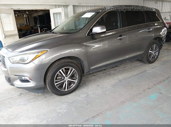 5N1DL0MN7JC530430 2018 INFINITI QX60 Серый Передняя левая четверть