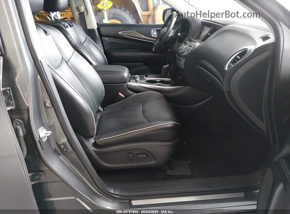 5N1DL0MN7JC530430 2018 INFINITI QX60 Серый Вид салона спереди