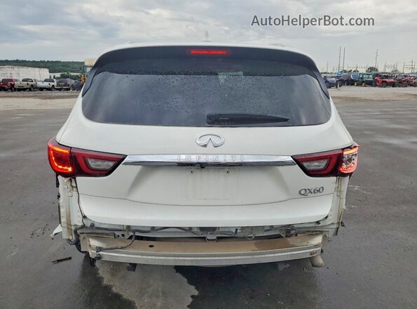 5N1DL0MN7JC531996 2018 INFINITI QX60 White Հետևի տեսք