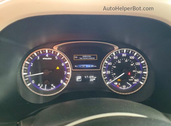 5N1DL0MN7LC541429 2020 INFINITI QX60 Blue Սարքավորումների վահանակի տեսք