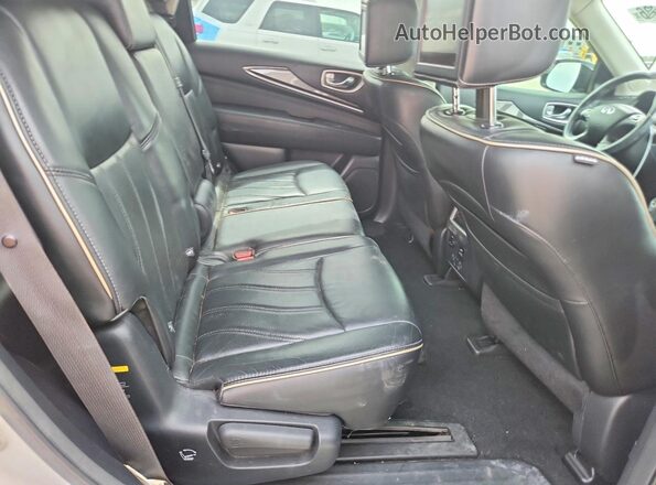 5N1DL0MN8HC520967 2017 INFINITI QX60 Silver Հետևի նստատեղերի տեսք