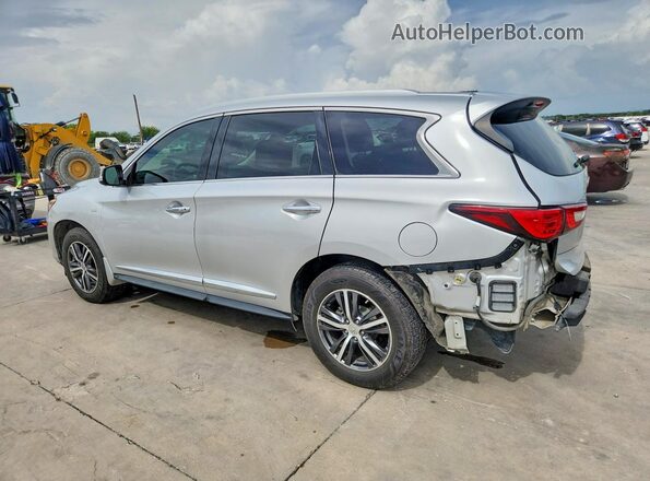 5N1DL0MN8HC520967 2017 INFINITI QX60 Silver Հետևի ձախ