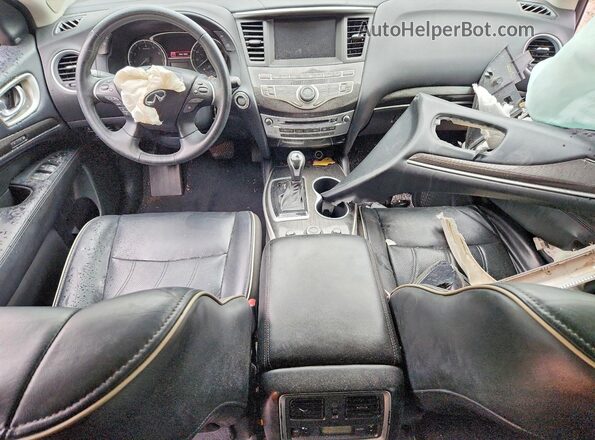 5N1DL0MN8HC524257 2017 INFINITI QX60 Gray Вид панелі приладів