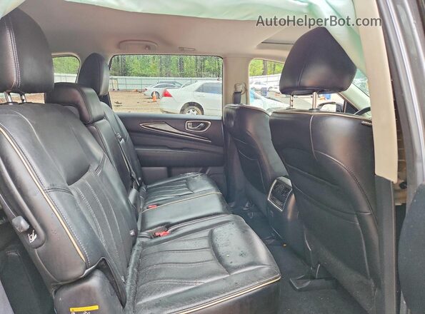 5N1DL0MN8HC524257 2017 INFINITI QX60 Gray Вид задніх сидінь