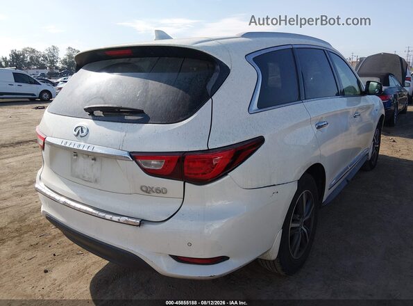 5N1DL0MN8HC540684 2017 INFINITI QX60 White Задня права чверть