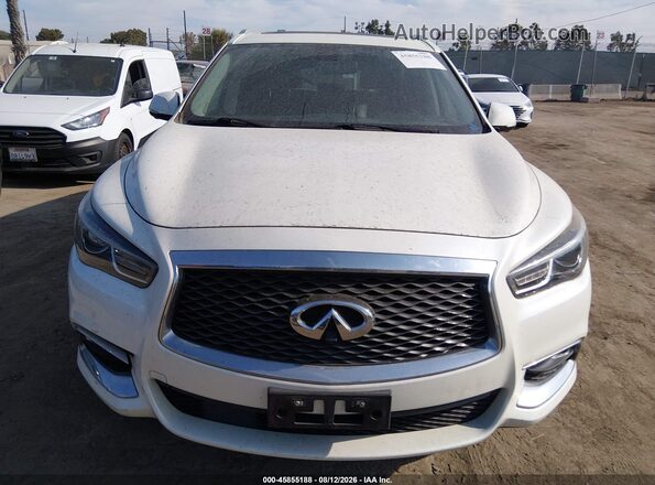 5N1DL0MN8HC540684 2017 INFINITI QX60 White Вид щитка приладів