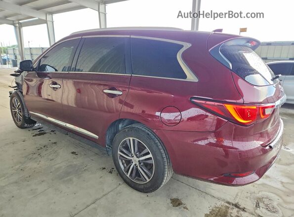 5N1DL0MN8KC502623 2019 INFINITI QX60 Maroon Delantero derecho
