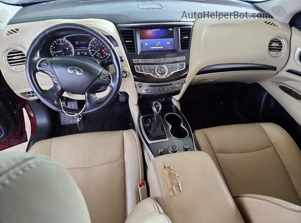 5N1DL0MN8KC502623 2019 INFINITI QX60 Maroon 