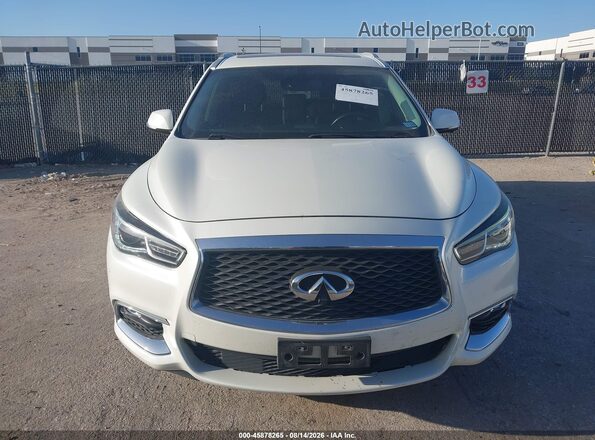 5N1DL0MN8KC516862 2019 INFINITI QX60 White Вид щитка приладів