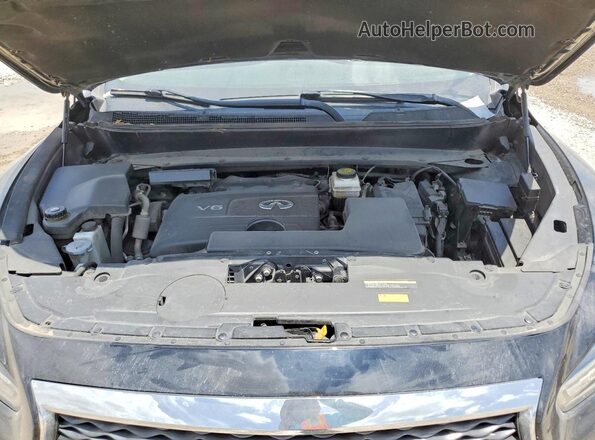 5N1DL0MN8KC529532 2019 INFINITI QX60 Black Vista del compartimento del motor