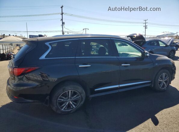 5N1DL0MN8LC517205 2020 INFINITI QX60 Black Задня права чверть