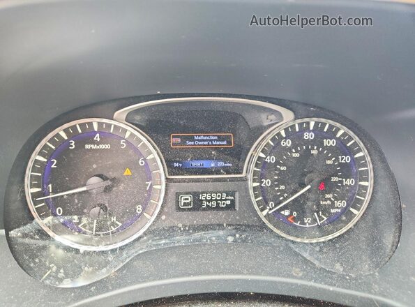 5N1DL0MN8LC546428 2020 INFINITI QX60 Blue Вид щитка приладів