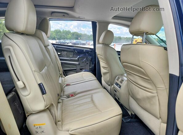 5N1DL0MN8LC546428 2020 INFINITI QX60 Blue Вид задньої частини салону