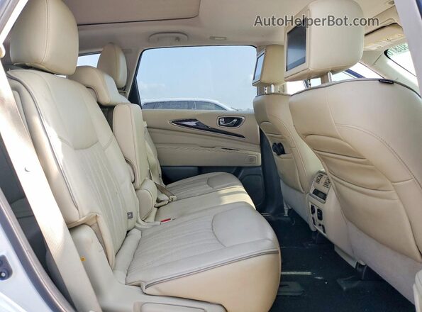 5N1DL0MN9HC514272 2017 INFINITI QX60 White Rear interior view