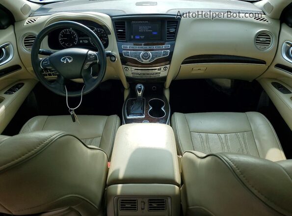 5N1DL0MN9HC514272 2017 INFINITI QX60 White Dashboard view