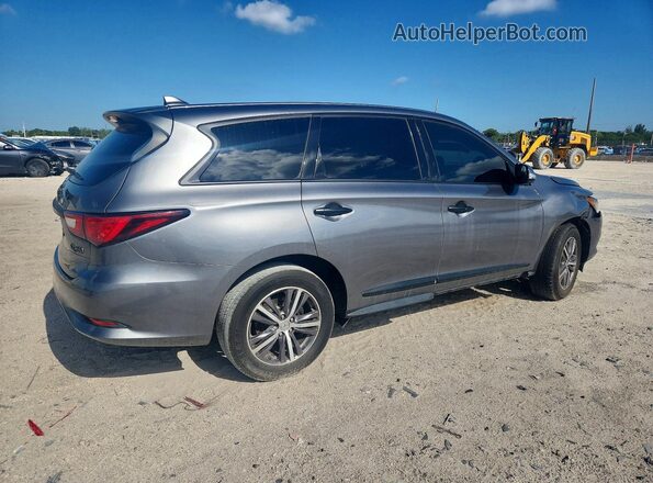 5N1DL0MN9JC515251 2018 INFINITI QX60 Серый Задняя правая четверть