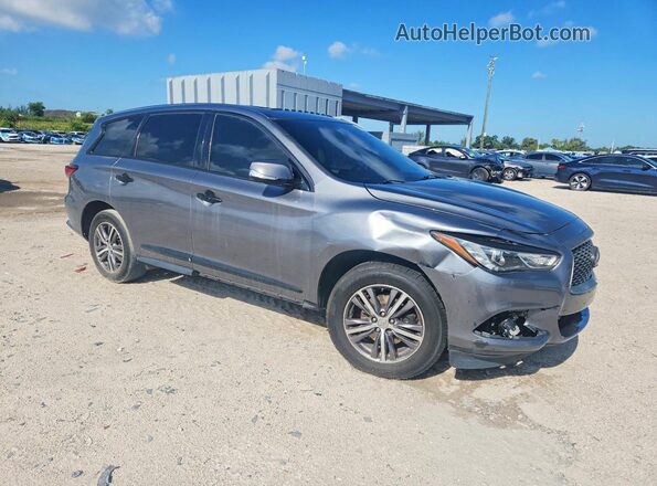 5N1DL0MN9JC515251 2018 INFINITI QX60 Серый Передняя правая четверть