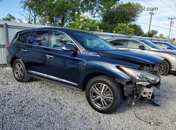 5N1DL0MN9LC519058 2020 INFINITI QX60 Синий Передняя правая четверть