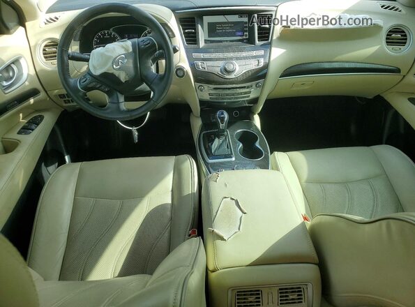 5N1DL0MN9LC542744 2020 INFINITI QX60 White Առջևի վահանակի տեսք