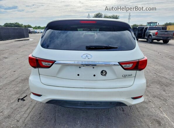 5N1DL0MNXHC542663 2017 INFINITI QX60 White Հետևի տեսք