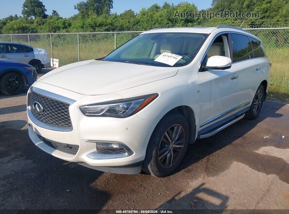 5N1DL0MNXHC547278 2017 INFINITI QX60 White წინა მარცხენა ხედი სამი მეოთხედიდან