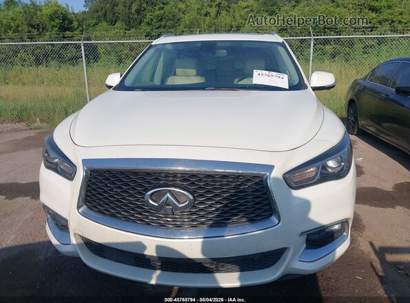 5N1DL0MNXHC547278 2017 INFINITI QX60 White ხელსაწყოთა პანელის ხედი