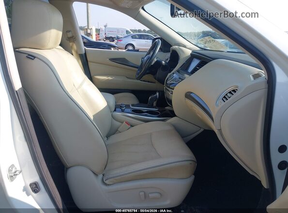 5N1DL0MNXHC547278 2017 INFINITI QX60 White წინა სალონის ხედი